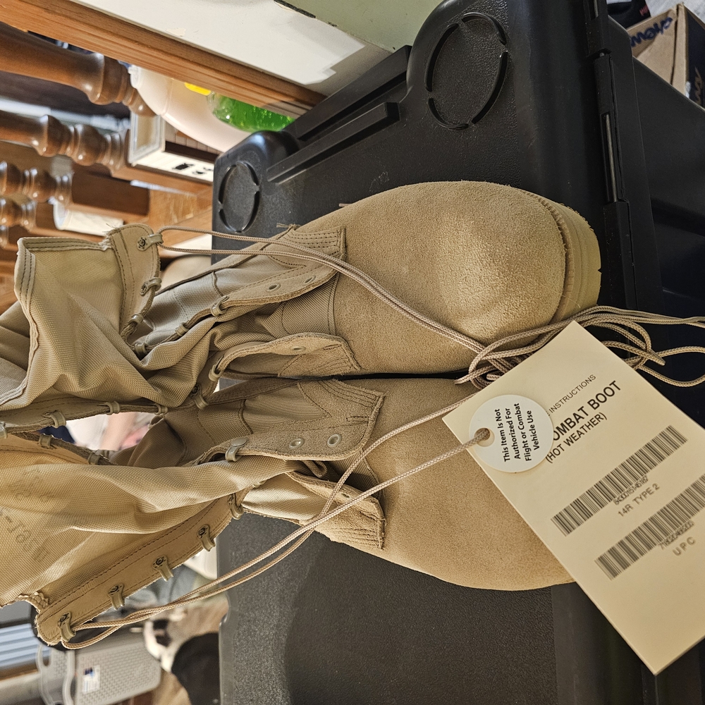 Tan Combat Boots